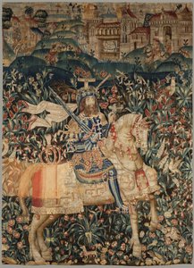 Arazzo raffigurante Goffredo di Buglione, c.1500